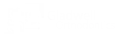 Gladwell Orthodontics logo displayed in a clean white design, representing the brand's identity and services.