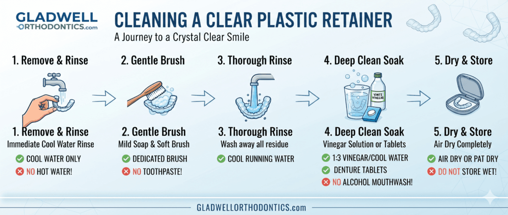 Cleaning your retainer